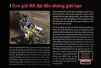 MOTUL HỢP TÁC VỚI ĐỘI ĐUA SUZUKI ROCKSTAR ENERGY