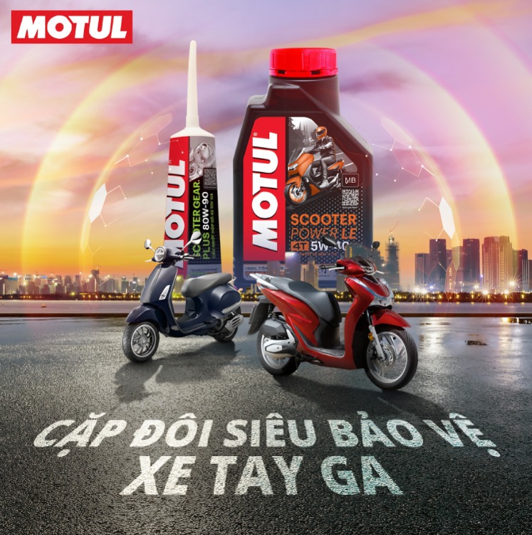 Motul Scooter Gear Plus 80W90, sản phẩm hoàn hảo của Motul bảo vệ động cơ xe tay ga