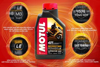 MOTUL SCOOTER POWER LE - ĐẲNG CẤP DẦU NHỚT XE TAY GA