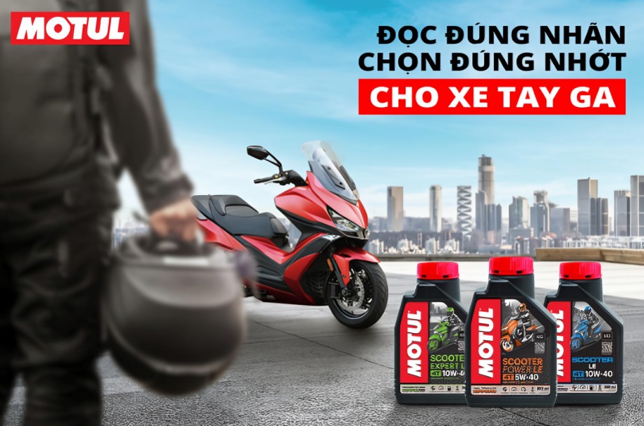 Motul Việt Nam cung cấp những sản phẩm dầu nhớt chất lượng cao, hỗ trợ bảo dưỡng xe tay ga hiệu quả và bền bỉ